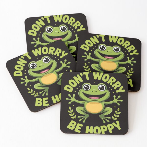 Item preview, Don't Worry Be Hoppy Cute Crazy Frog Gift designed and sold by MelSurf.