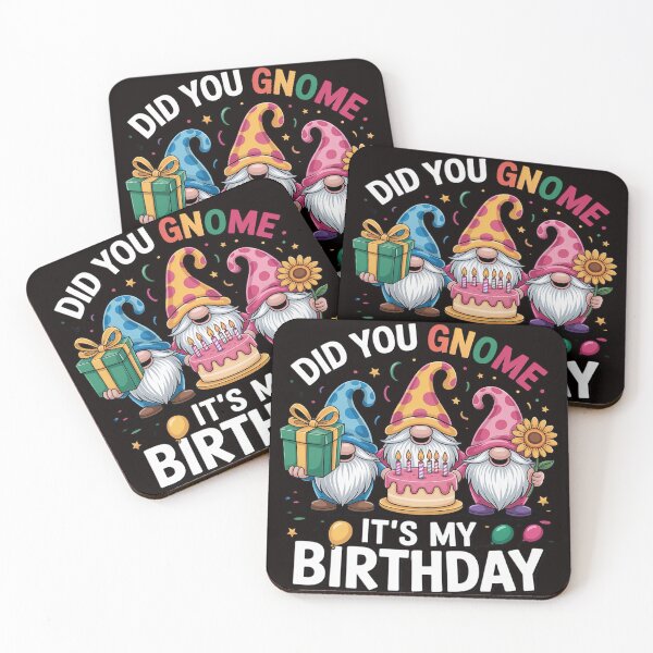 Item preview, Did You Gnome It's My Birthday Gnomes Lover Birthday Party designed and sold by MelSurf.