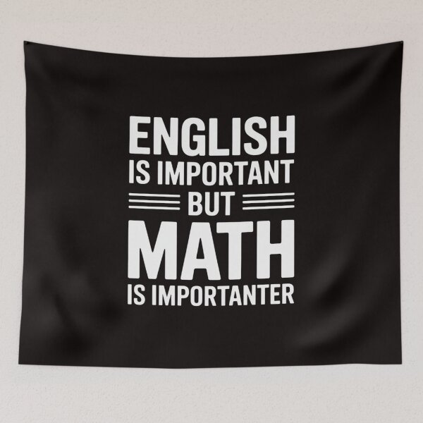 Item preview, deas And Quotes For Mathematicians And Geeks  Imported, English is important but math is importanter designed and sold by MelSurf.