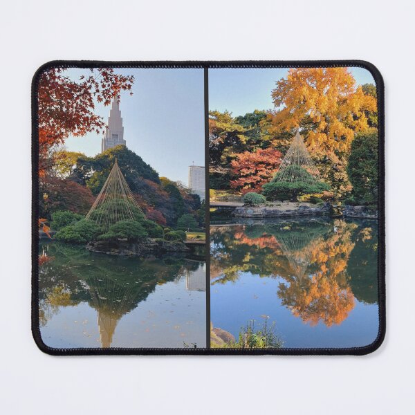 Item preview, Japanese Garden collage - red autumn leaves - fall foliage designed and sold by TalBright.
