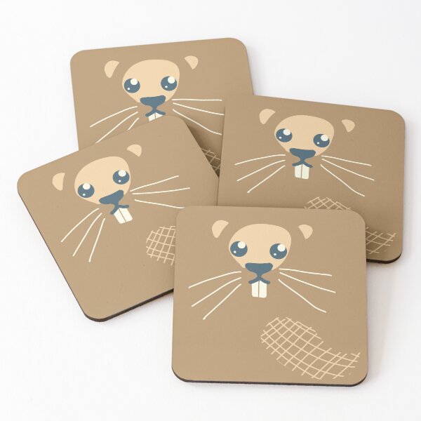 Item preview, Cute beaver in blue illustration for children designed and sold by CecyLL.