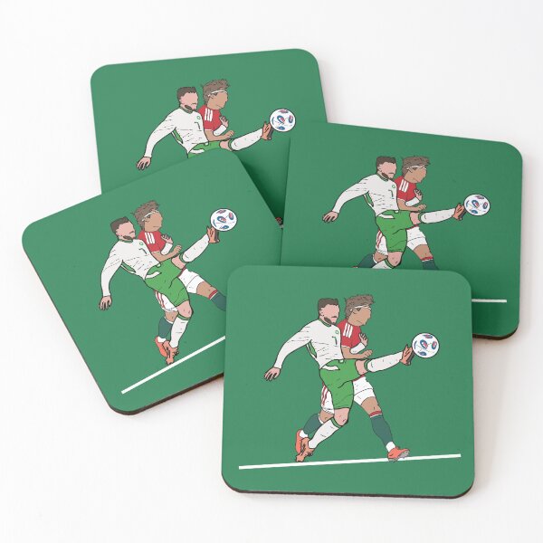 Item preview, Ireland vs Hungary Victory Cartoon Style - Troy Parrott designed and sold by Melty Shirts.