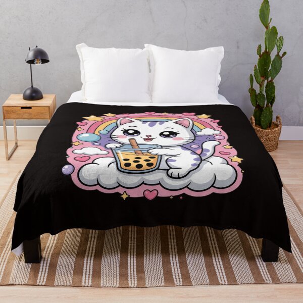 Item preview, Cute Cat Boba Tea Bubble Tea Anime Kawaii Neko Gift Idea designed and sold by MelSurf.