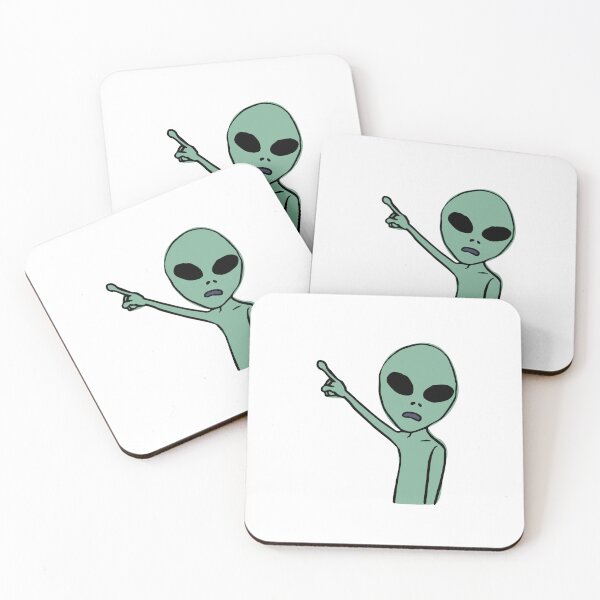 Item preview, Pointing Alien Funny Meme designed and sold by lea-lani.