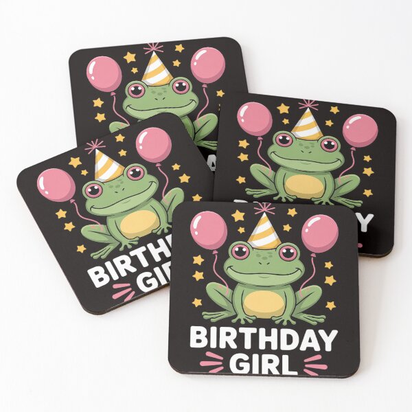 Item preview, Cute Birthday Girl Frog designed and sold by MelSurf.