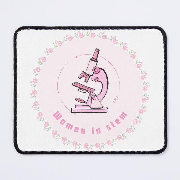 Item preview, Women in STEM Pink Microscope Science cutesy designed and sold by lea-lani.