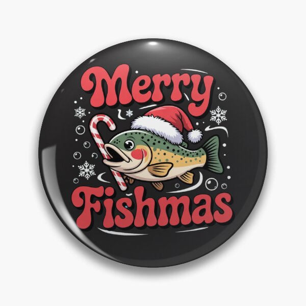 Item preview, Merry Fishmas – Funny Christmas Fish in Santa Hat designed and sold by Designorado.