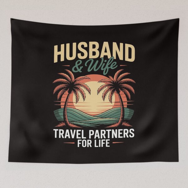 Item preview, Couple Husband And Wife Travel Partners For Life designed and sold by MelSurf.