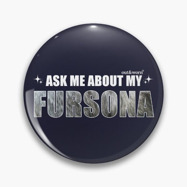 Item preview, Ask Me About My Fursona Gray Fur - Furry Design designed and sold by outandworn.