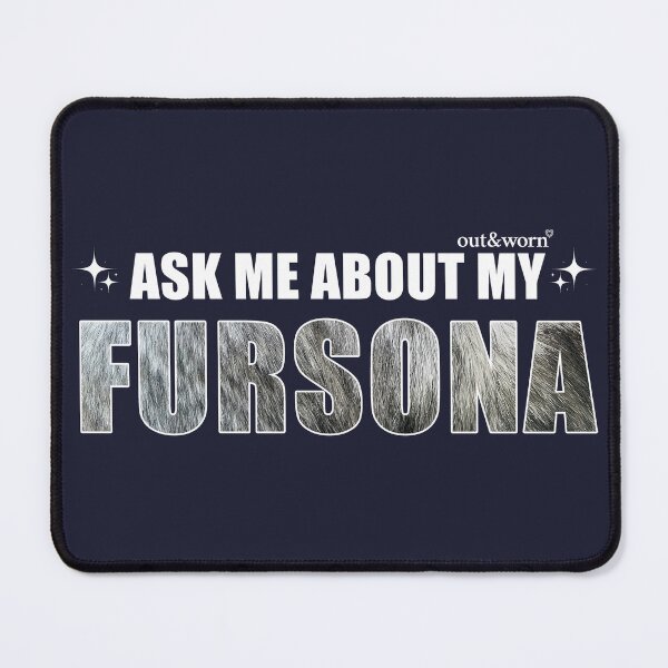 Item preview, Ask Me About My Fursona Gray Fur - Furry Design designed and sold by outandworn.