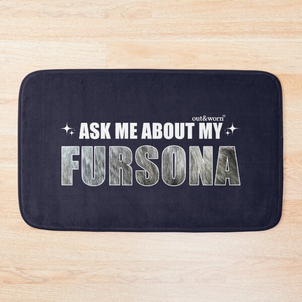 Item preview, Ask Me About My Fursona Gray Fur - Furry Design designed and sold by outandworn.