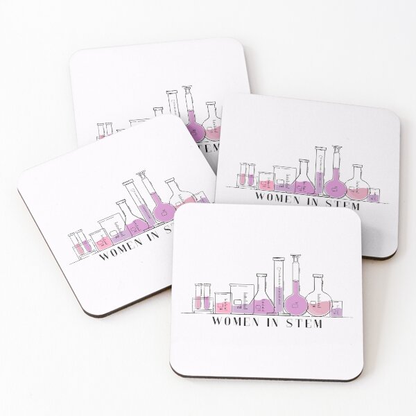 Item preview, Women in STEM Pink Beakers Science cutesy designed and sold by lea-lani.