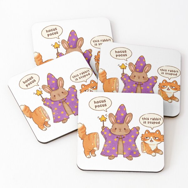 Item preview, Hocus Pocus - Funny Magician Rabbit Sawing Cat in Half designed and sold by DEVINE-PIXELZ.