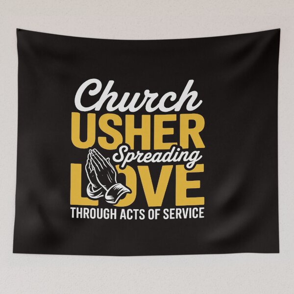Item preview, Church Usher Spreading Love Lord God Lover designed and sold by ControlCenter.