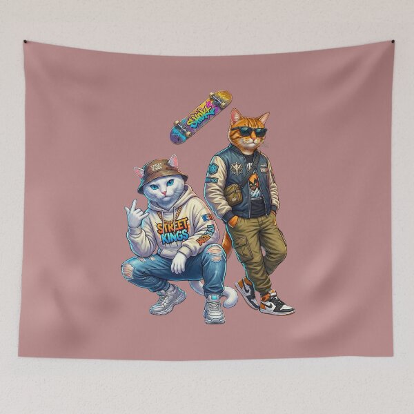 Item preview, Hype Cats Street Kings Fresh Drop 2026 | Urban Streetwear Cat Style New Year designed and sold by E-SarnEdge.