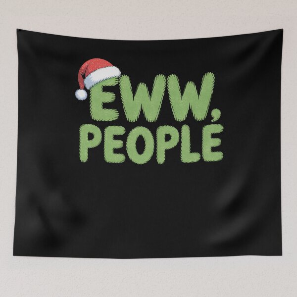 Item preview, Eww People Funny Christmas Santa Hat Humor Design designed and sold by FreshVibe Prints.