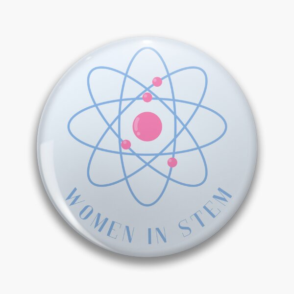 Item preview, Women in STEM blue atom Science cutesy designed and sold by lea-lani.