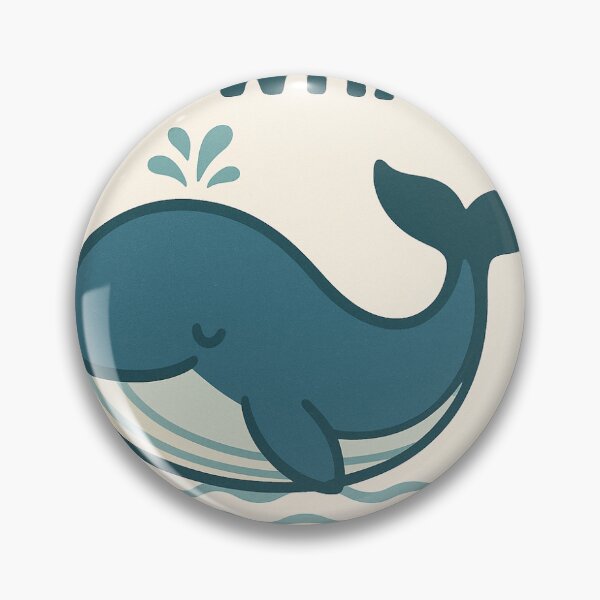 Item preview, Oh Whale Funny Ocean Pun Sticker designed and sold by Saltwater Design Co..