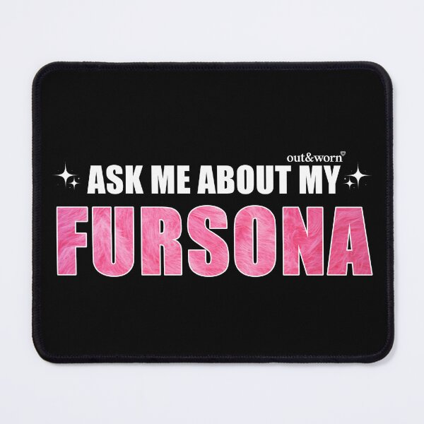Item preview, Ask Me About My Fursona Pink Fur - Furry Design designed and sold by outandworn.