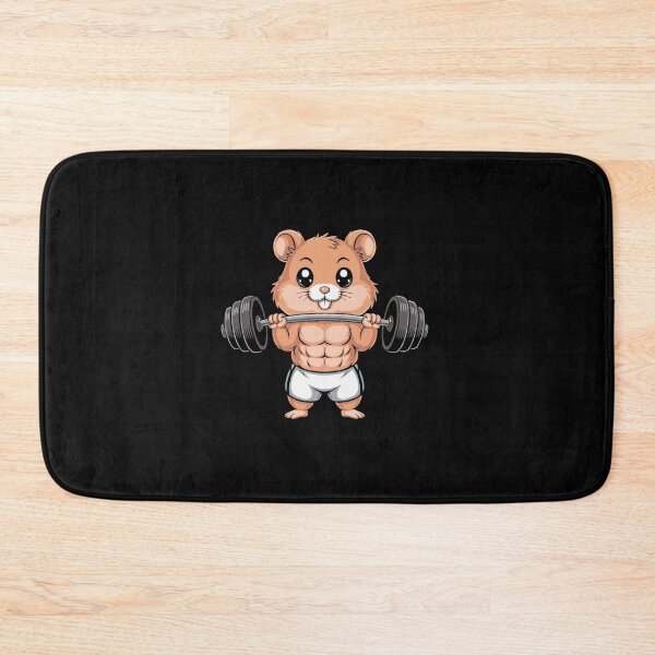 Item preview, Muscular Hamster Lifting Weights designed and sold by jkrphoto.