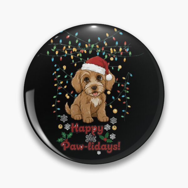 Item preview, Happy Paw-lidays Funny Christmas Cockapoo Design designed and sold by RNTStudio.