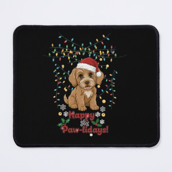 Item preview, Happy Paw-lidays Funny Christmas Cockapoo Design designed and sold by RNTStudio.