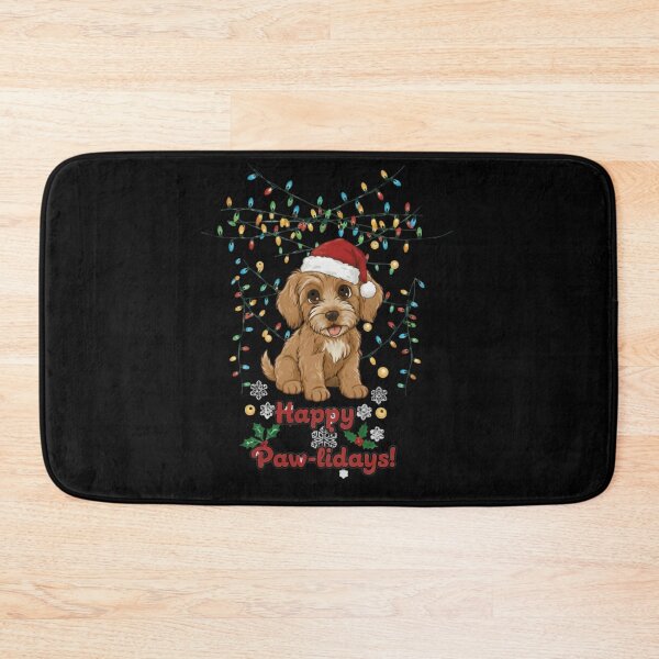 Item preview, Happy Paw-lidays Funny Christmas Cockapoo Design designed and sold by RNTStudio.