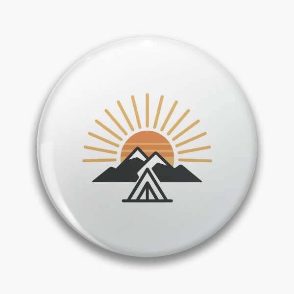 Item preview, Minimal Tent and Retro Sunburst Mountains designed and sold by Le Grand Requin.