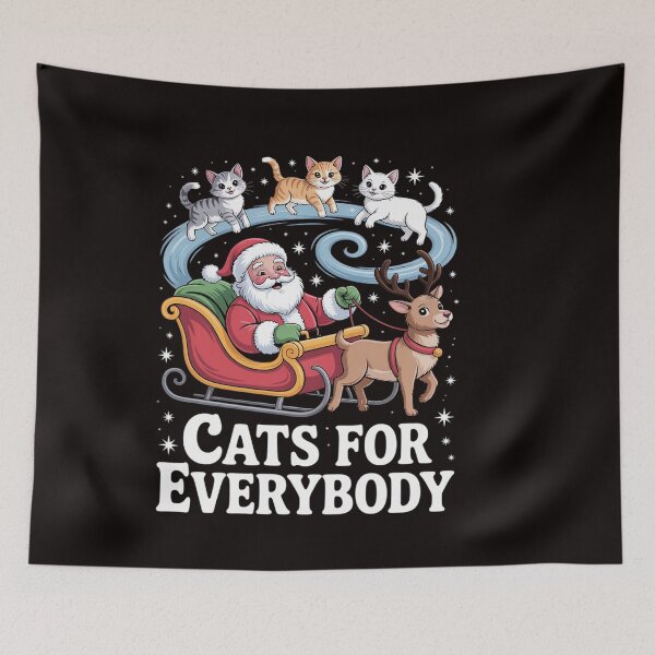 Item preview, Cats For Everybody Christmas Cat Xmas Women Santa designed and sold by ControlCenter.