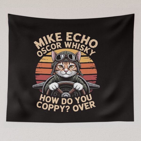 Item preview, Cat Pilot Mike Echo Oscar Whisky How Do You Copy MEOW designed and sold by ControlCenter.