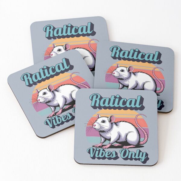 Item preview, Ratical Vibes Only : Retro Rat Lover Design designed and sold by Marsh & Lump.