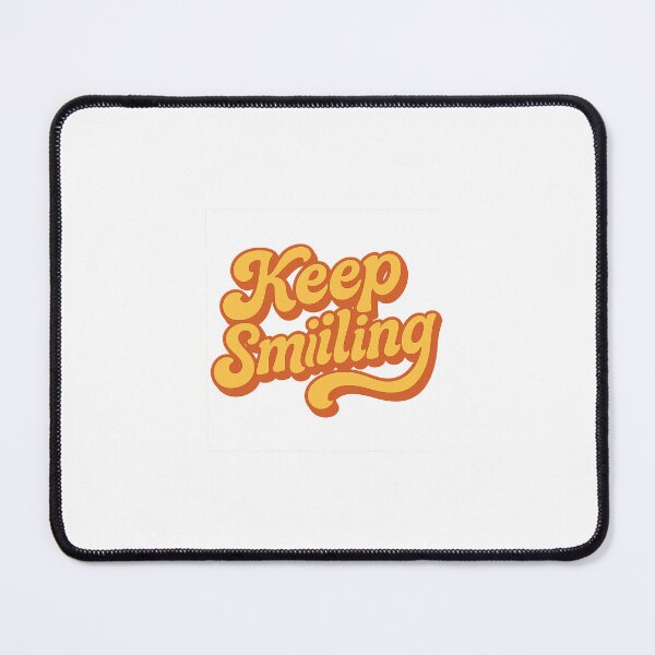 Item preview, Wavy Retro Keep Smiling Lettering designed and sold by Le Grand Requin.