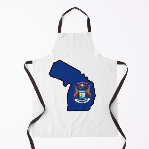 Item preview, State Flag Map of MICHIGAN designed and sold by HFYD.