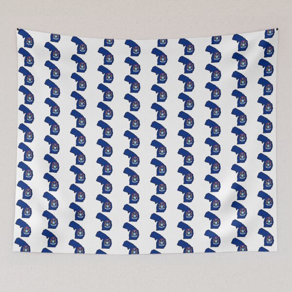 Item preview, State Flag Map of MICHIGAN designed and sold by HFYD.