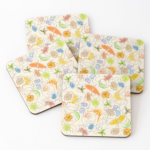 Item preview, Retro floral pattern with headphones designed and sold by Beltrida.