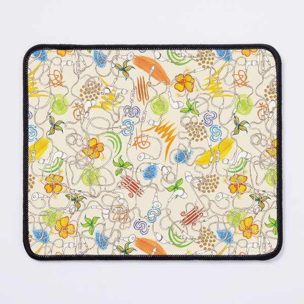 Item preview, Retro floral pattern with headphones designed and sold by Beltrida.
