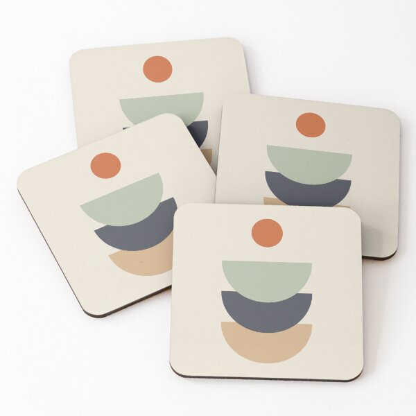 Item preview, Stacked Minimalist Geometric Shape Art designed and sold by Tato's.