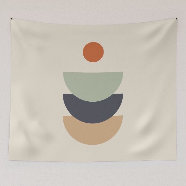 Item preview, Stacked Minimalist Geometric Shape Art designed and sold by Tato's.