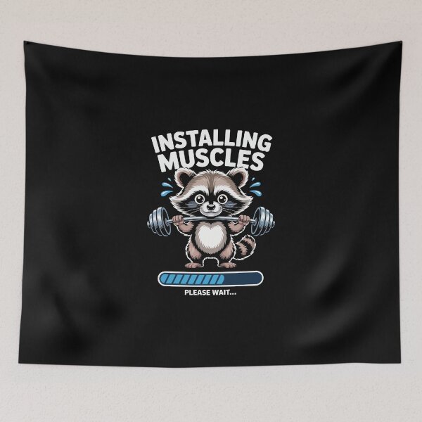 Item preview, Raccoon  installing muscles designed and sold by jkrphoto.