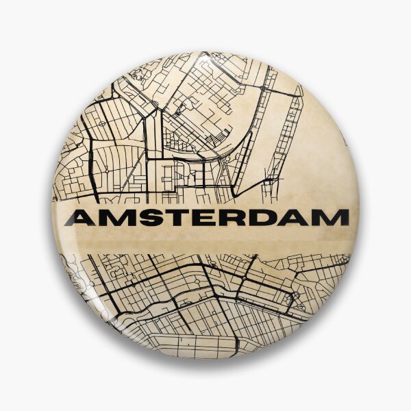 Item preview, Vintage Amsterdam Map Design designed and sold by WanderingLife.