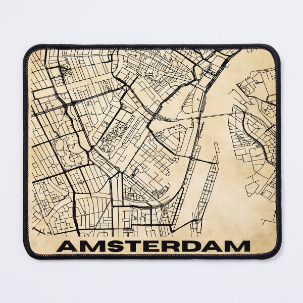 Item preview, Vintage Amsterdam Map Design designed and sold by WanderingLife.
