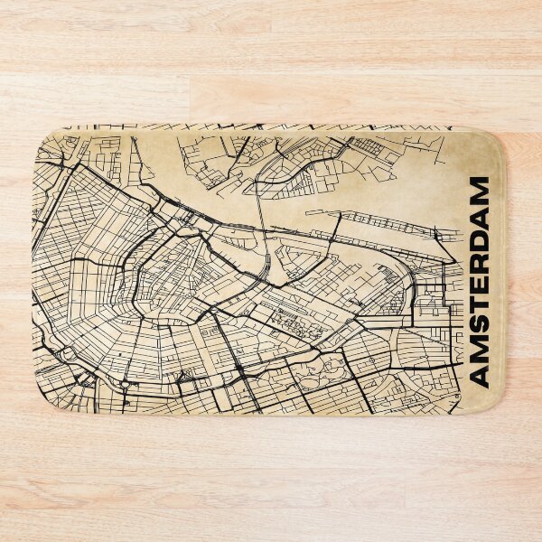 Item preview, Vintage Amsterdam Map Design designed and sold by WanderingLife.