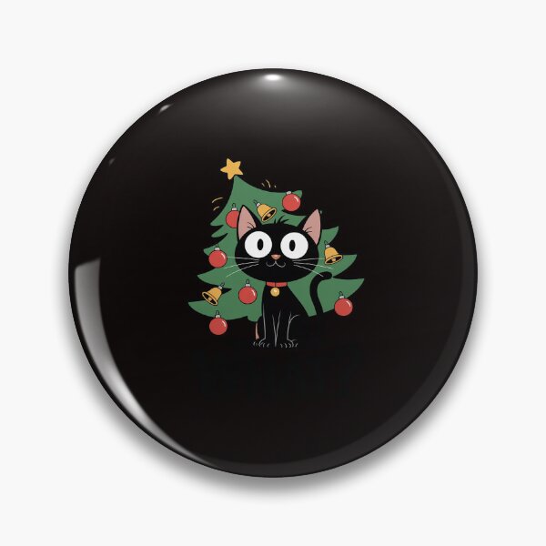 Item preview, Black Cat Christmas Tree Merry Xmas Humor Cat What Men Women Kids designed and sold by RatCurry.