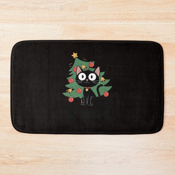 Item preview, Black Cat Christmas Tree Merry Xmas Humor Cat What Men Women Kids designed and sold by RatCurry.