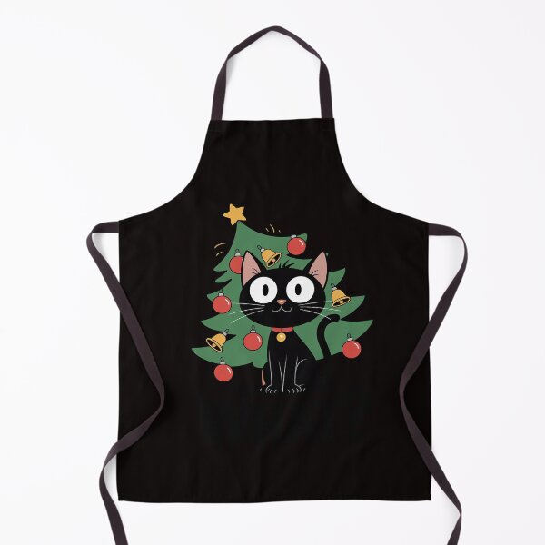 Item preview, Black Cat Christmas Tree Merry Xmas Humor Cat What Men Women Kids designed and sold by RatCurry.