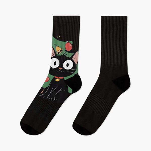 Item preview, Black Cat Christmas Tree Merry Xmas Humor Cat What Men Women Kids designed and sold by RatCurry.