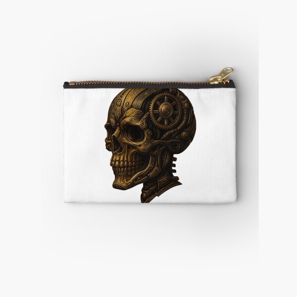 Item preview, Steampunk Mechanical Skull – Brass Cyber Anatomical Design designed and sold by Papier Atelier Art.