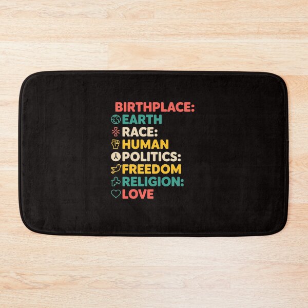 Item preview, Birthplace Earth Race Human Politics Freedom Religion Love designed and sold by RatCurry.