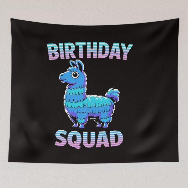 Item preview, Birthday Squad - Squad Birthday Llama Piñata designed and sold by RatCurry.