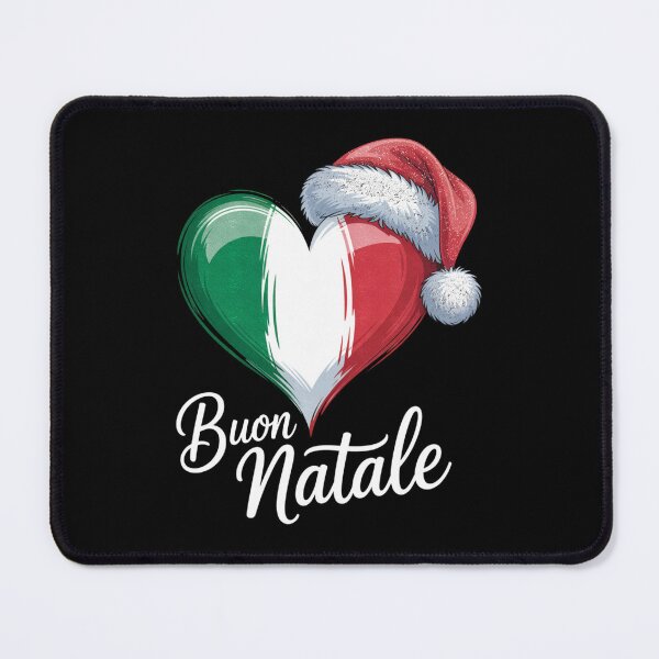 Item preview, Buon Natale Italian Heart Santa Hat Christmas Design designed and sold by FreshVibe Prints.